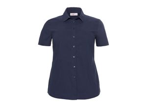 4054697783995 - Große Größen Stretch-Bluse mit kurzem Arm leicht tailliert marine Gr58