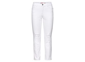 4054697832518 - Große Größen Schmale Stretch-Jeans mit Destroyed-Effekten white Denim Gr40