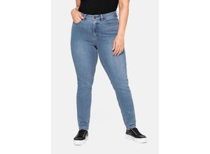 4054697833652 - Große Größen Skinny Power-Stretch-Jeans in 5-Pocket-Form blue Denim Gr50