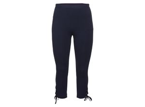 4054697872583 - Große Größen Capri-Leggings mit Schlupfbund marine Gr44