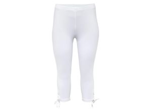 4054697872668 - Große Größen Capri-Leggings mit Schlupfbund weiß Gr44