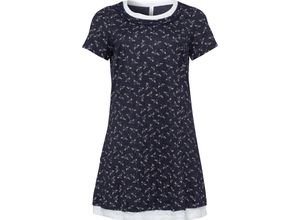 4054697875713 - Große Größen Jerseykleid im Lagenlook marine bedruckt Gr58