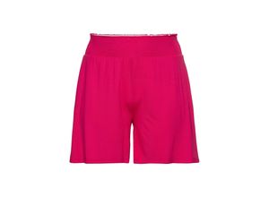 4054697916423 - Große Größen Strandshorts mit Smokbund und zwei Taschen dunkelpink Gr44