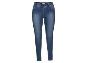 4054697949988 - Große Größen Skinny Power-Stretch-Jeggings mit Stretchbund blue Denim Gr40