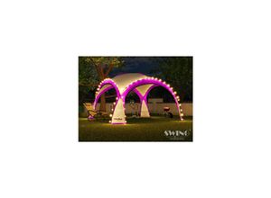 4054748013521 - Swing&Harmonie LED Event Pavillon 36 x 36m DomeShelter Garten Pavillion inkl Solarmodul Pavilion Designer Gartenzelt Camping Pavilon Partyzelt mit Beleuchtung - versch Ausführungen