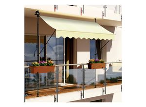 4054748013873 - Swing&Harmonie LED - Markise mit Kurbel Klemmmarkise Balkonmarkise mit Beleuchtung und Solarmodul Fallarm Markise Sonnenschutz Terrasse Balkon - versch Ausführungen 4054748013873 - Swing&Harmonie LED - Markise mit Kurbel Klemmmarkise Balkonmarkise mit Beleuchtung und Solarmodul Fallarm Markise Sonnenschutz Terrasse Balkon - versch Ausführungen