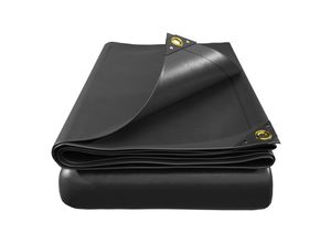 4054748017932 - VESKA® Profi Abdeckplane 650g m² Gewebeplane Schutzplane Bootsplane Poolabdeckung Zeltunterlage LKW Plane für Camping & Outdoor Garten - 5x8m - 40m² - anthrazit