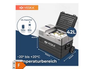 4054748018908 - VESKA Kompressor Kühlbox elektrisch Gefriertruhe mit APP-Steuerung - 42l anthrazit