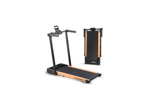 4054748019875 - LETIX Elektrisches Laufband FoldPro 2in1 mit LCD-Display Bluetooth & APP Funktion für zu Hause und Büro motorisiertes Fitnessgerät Heimtrainer - Holzoptik