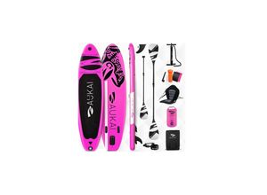 4054748020277 - Stand Up Paddle Board AUKAI Pro Ocean mit Kajak-Sitz pink