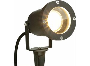 4054755977342 - Licht-erlebnisse - Erdspieß Außenlampe Anthrazit verstellbar preston IP44 - Anthrazit