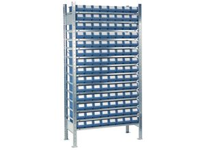 4054773016061 - Nordwest Handel Ag - Steckregal H2000xB1000xT300mm Anbauregal 14 Stahlböden 112 x 1