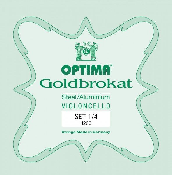 4054829031918 - Cello Saiten Optima Goldbrokat 1 4 Stahl Satz 862 1200D