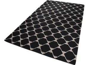 4054898016564 - Wollteppich ESPRIT Aaron Kelim Teppiche Gr B L 130 cm x 190 cm 4 mm 1 St schwarz Schurwollteppiche