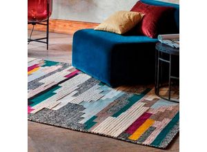 4054898016618 - Wollteppich ESPRIT Natham Kelim Teppiche Gr B L 80 cm x 150 cm 8 mm 1 St bunt (multi) Esszimmerteppiche reine Wolle Wohnzimmer