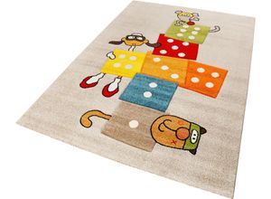 4054898054580 - Kinderteppich SIGIKID Bandidoleros Teppiche Gr B L 120 cm x 170 cm 13 mm 1 St grau (taupe) Kinder Kinderzimmerteppiche