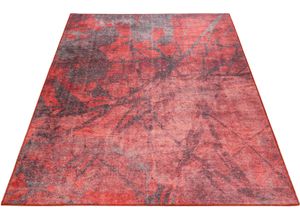 4054898074809 - Teppich WECON HOME Pepe Teppiche Gr B L 160 cm x 230 cm 6 mm 1 St rot Esszimmerteppiche Wohnzimmer