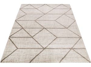 4054898087311 - Teppich WECON HOME Bossa Lounge Teppiche Gr B L 160 cm x 225 cm 10 mm 1 St beige Esszimmerteppiche 3D-Design Kurzflor Wohnzimmer