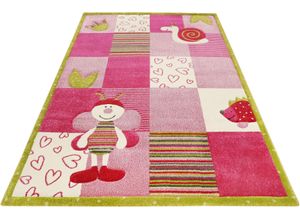 4054898154518 - Kinderteppich ESPRIT Kids Bee 20 Teppiche Gr B L 160 cm x 225 cm 13 mm 1 St pink Kinder Kinderzimmerteppiche Motiv Teppich