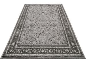 4054898169482 - Orientteppich WECON HOME Oxford Teppiche Gr B L 160 cm x 225 cm 85 mm 1 St grau (grau anthrazit) Orientalische Muster