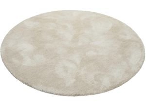 4054898193364 - Hochflor-Teppich ESPRIT Relaxx Teppiche Gr Ø 200 cm 25 mm 1 St beige (creme beige) Esszimmerteppiche Wohnzimmer sehr große Farbauswahl weicher dichter Hochflor