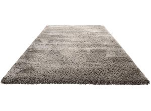 4054898211730 - Hochflor-Teppich HOMIE LIVING Matteo HL-0961 Teppiche Gr B L 80 cm x 400 cm 50 mm 1 St braun (braun beige) Esszimmerteppiche nachhaltig aus 100% recyceltem PET Langflor Shaggy Wohnzimmer