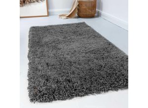 4054898325550 - Wollteppich ESPRIT Seattle Shag Teppiche Gr B L 90 cm x 160 cm 50 mm 1 St grau Schurwollteppiche Shaggy flauschig aus Schurwolle pflegeleicht Wohn- Schlafzimmer