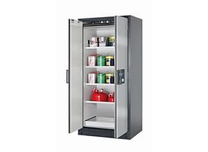 4054923037472 - Sicherheitsschrank Typ 90 asecos Q-CLASSIC-90 Flügeltüren Front asecos Silber B 893 x T 615 x H 1953 mm 4054923037472 - Sicherheitsschrank Typ 90 asecos Q-CLASSIC-90 Flügeltüren Front asecos Silber B 893 x T 615 x H 1953 mm