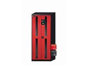 4054923053052 - Chemikalienschrank asecos CS-CLASSIC-G Flügeltüren mit Glasausschnitt Front Verkehrsrot B 810 x T 520 x H 1950 mm