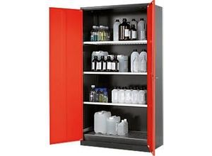 4054923053700 - Chemikalienschrank Asecos CS-CLASSIC asecos Flügeltür 3 Böden 1055x520x1950 mm verkehrsrot