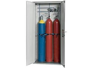 4054923068452 - Druckgasflaschenschrank zur Außenaufstellung 3 Flaschenplätze BxTxH 1000x400x2150 mm verzinkt + ral 7035