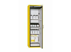 4054923164918 - Sicherheitsschrank Typ 90 asecos S-CLASSIC-90 Flügeltür mit Türfeststellanlage Anschlag rechts Front Sicherheitsgelb B 596 x T 616 x H 1968 mm 4054923164918 - Sicherheitsschrank Typ 90 asecos S-CLASSIC-90 Flügeltür mit Türfeststellanlage Anschlag rechts Front Sicherheitsgelb B 596 x T 616 x H 1968 mm
