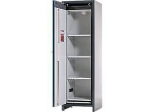 4054923265585 - Asecos Akku-Lagerschrank ION-CORE-90 CS 600 4 Fachböden gelocht + 1 Bodenauffangwanne B 599 x T 615 x H 1953 mm