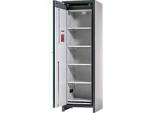 4054923265592 - Asecos Akku-Lagerschrank ION-CORE-90 CS 600 5 Fachböden gelocht + 1 Bodenauffangwanne B 599 x T 615 x H 1953 mm