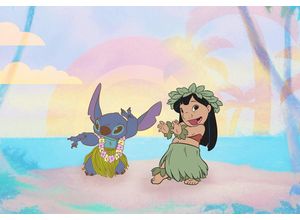 4055065032158 - Leinwandbild Keilrahmenbild - Lilo and Stitch Dancing- Größe 40 x 60 cm Disney (1 St) bunt