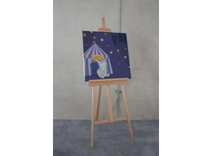 4055065032202 - Leinwandbild Keilrahmenbild - Starry Night with Dumbo - Größe 60 x 60 cm Disney (1 St) bunt