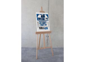 4055065032318 - Leinwandbild Keilrahmenbild - Star Wars R2D2 More Fun - Größe 40 x 60 cm Disney (1 St) bunt