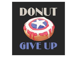 4055065032363 - Leinwandbild Keilrahmenbild - Donut give up - Größe 30 x 30 cm Disney (1 St) bunt