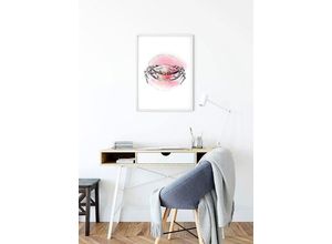 4055065152405 - KOMAR Poster Crab Watercolor Bilder Kinderzimmer Schlafzimmer Wohnzimmer Gr B H 50 cm x 70 cm Tiere 1 St bunt Poster