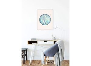 4055065152917 - KOMAR Poster Mosaik Circle Azzuro Bilder Kinderzimmer Schlafzimmer Wohnzimmer Gr B H 30 cm x 40 cm Formen-Kunst 1 St bunt Poster