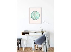 4055065152962 - KOMAR Poster Mosaik Circle Verde Bilder Kinderzimmer Schlafzimmer Wohnzimmer Gr B H 40 cm x 50 cm Formen-Kunst 1 St bunt Poster