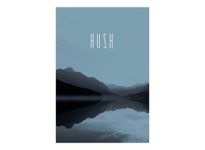 4055065153846 - KOMAR Poster Word Lake Hush Steel Bilder Kinderzimmer Schlafzimmer Wohnzimmer Gr B H 40 cm x 50 cm Natur 1 St bunt Poster