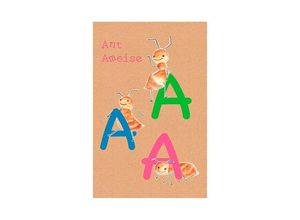 4055065155406 - KOMAR Poster ABC Animal A Bilder Kinderzimmer Schlafzimmer Wohnzimmer Gr B H 40 cm x 50 cm Buchstaben 1 St bunt Poster