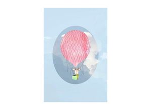 4055065156380 - KOMAR Poster Happy Balloon Blue Bilder Kinderzimmer Schlafzimmer Wohnzimmer Gr B H 40 cm x 50 cm Figuren 1 St bunt Poster