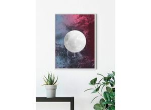 4055065156939 - KOMAR Poster Solum Luna Bilder Kinderzimmer Schlafzimmer Wohnzimmer Gr B H 40 cm x 50 cm Abstrakt 1 St bunt Poster