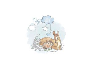 4055065160356 - KOMAR Poster Bambi Good Night Bilder Kinderzimmer Schlafzimmer Wohnzimmer Gr B H 40 cm x 50 cm Disney 1 St bunt Poster