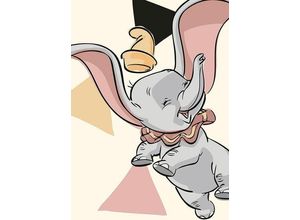 4055065160738 - KOMAR Poster Dumbo Angles Bilder Kinderzimmer Schlafzimmer Wohnzimmer Gr B H 50 cm x 70 cm Disney 1 St bunt Poster