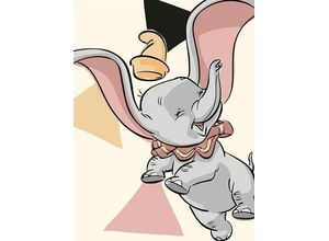 4055065160752 - KOMAR Poster Dumbo Angles Bilder Kinderzimmer Schlafzimmer Wohnzimmer Gr B H 30 cm x 40 cm Disney 1 St bunt Poster