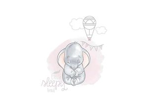 4055065160899 - KOMAR Poster Dumbo Sleepy Bilder Kinderzimmer Schlafzimmer Wohnzimmer Gr B H 40 cm x 50 cm Disney 1 St bunt Poster