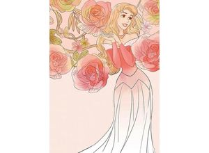 4055065161544 - KOMAR Poster Sleeping Beauty Roses Bilder Kinderzimmer Schlafzimmer Wohnzimmer Gr B H 50 cm x 70 cm Disney 1 St bunt Poster